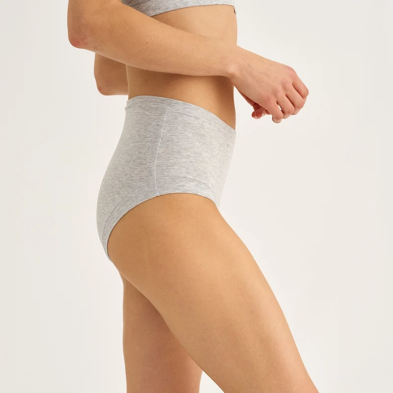 3er-Pack Bambus Maxi-Slips grau