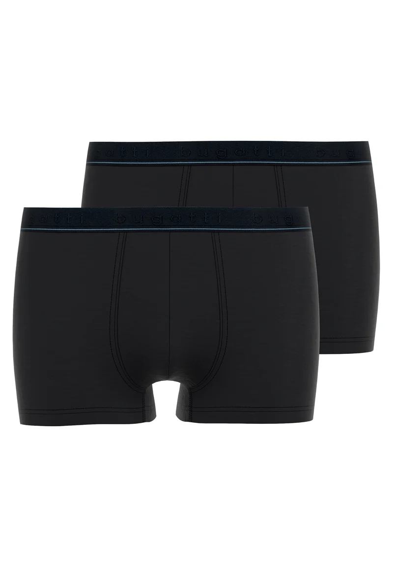 BUGATTI Pants, 2er Pack schwarz-dunkel-uni
