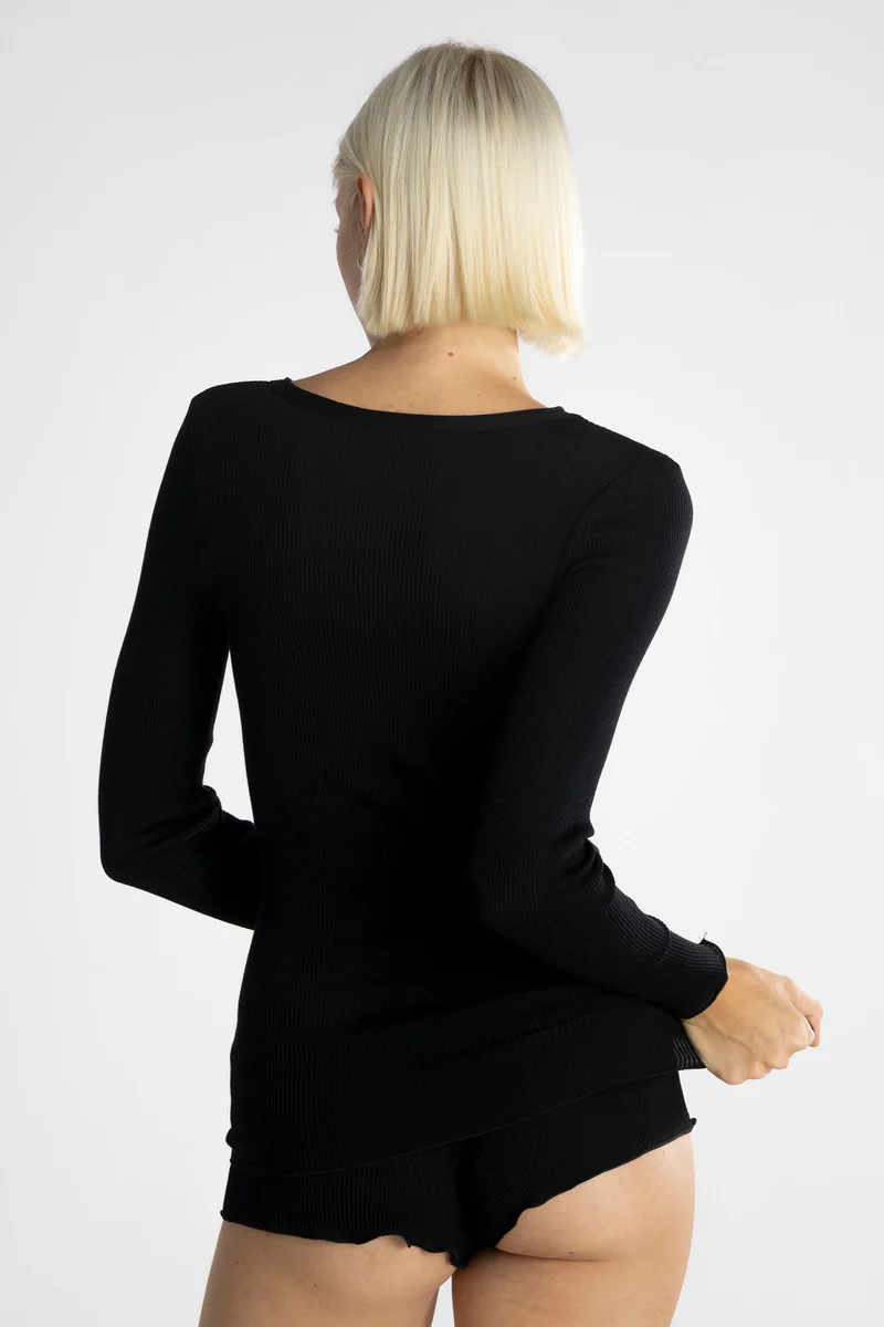 Langarm-Shirt WOOL AND SILK