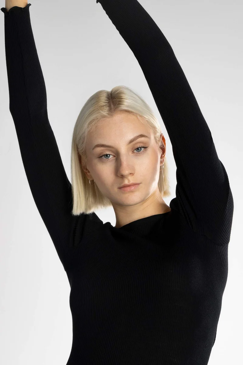 Langarm-Shirt WOOL AND SILK