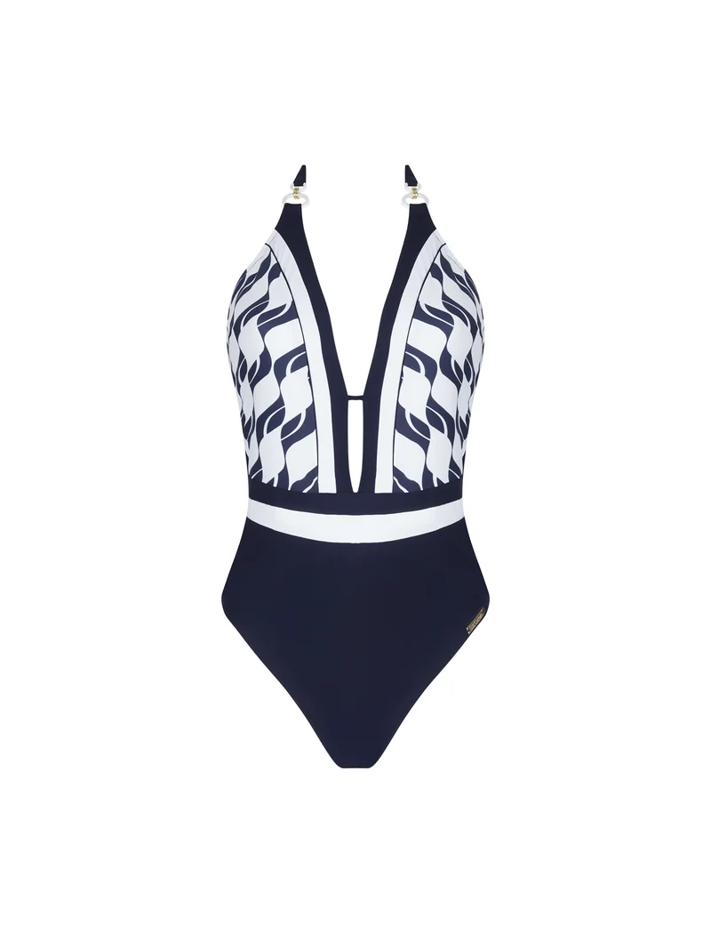 Lise Charmel Bademode - Danse Des Vagues Wireless Seduction Neckholder Badeanzug Danse Blue