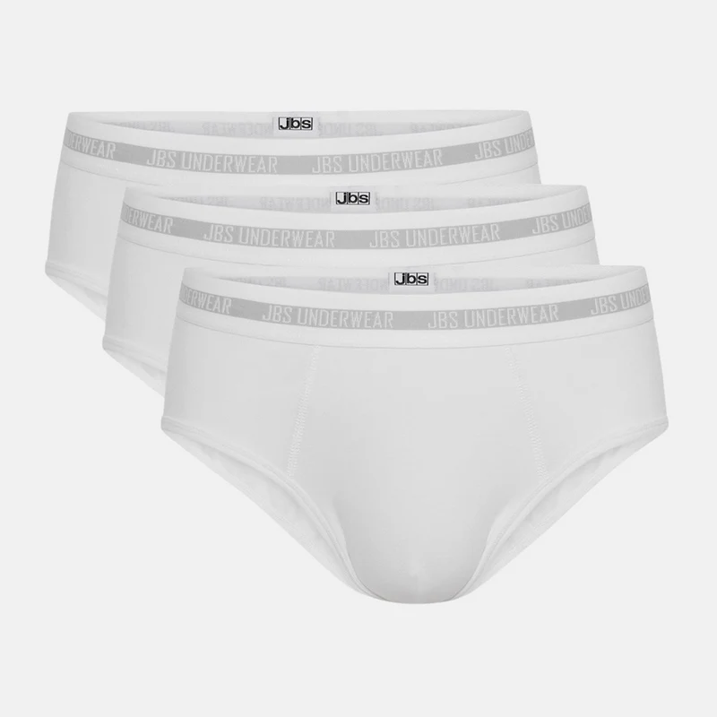3er-Pack Herren-Slips aus weißem Bambus