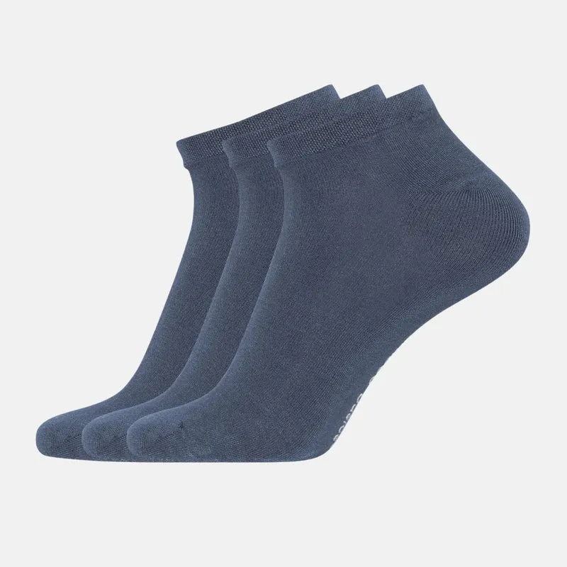 3er Pack blaue Bambus-Socken