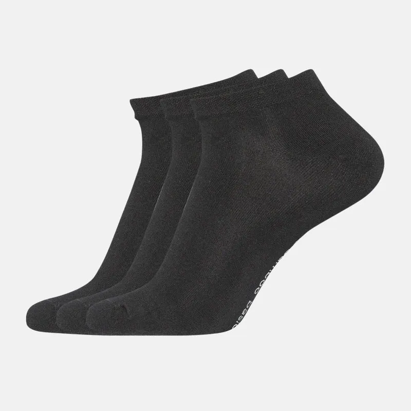 3er Pack Schwarze Bambus-Socken