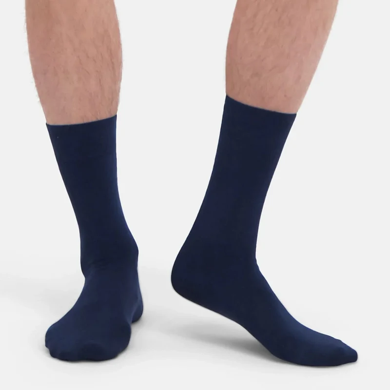 3er Pack Bambussocken blau