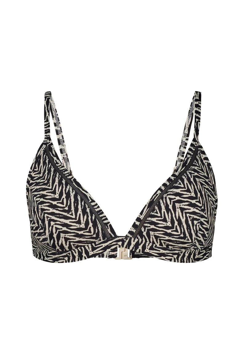 Animal Allure Triangle bikini top | birchblack zebra 087227-08A034