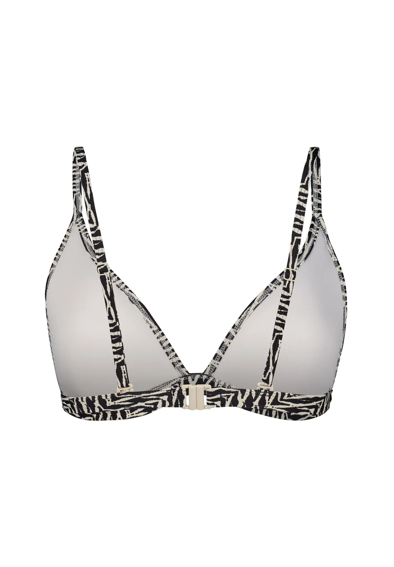 Animal Allure Triangle bikini top | birchblack zebra 087227-08A034