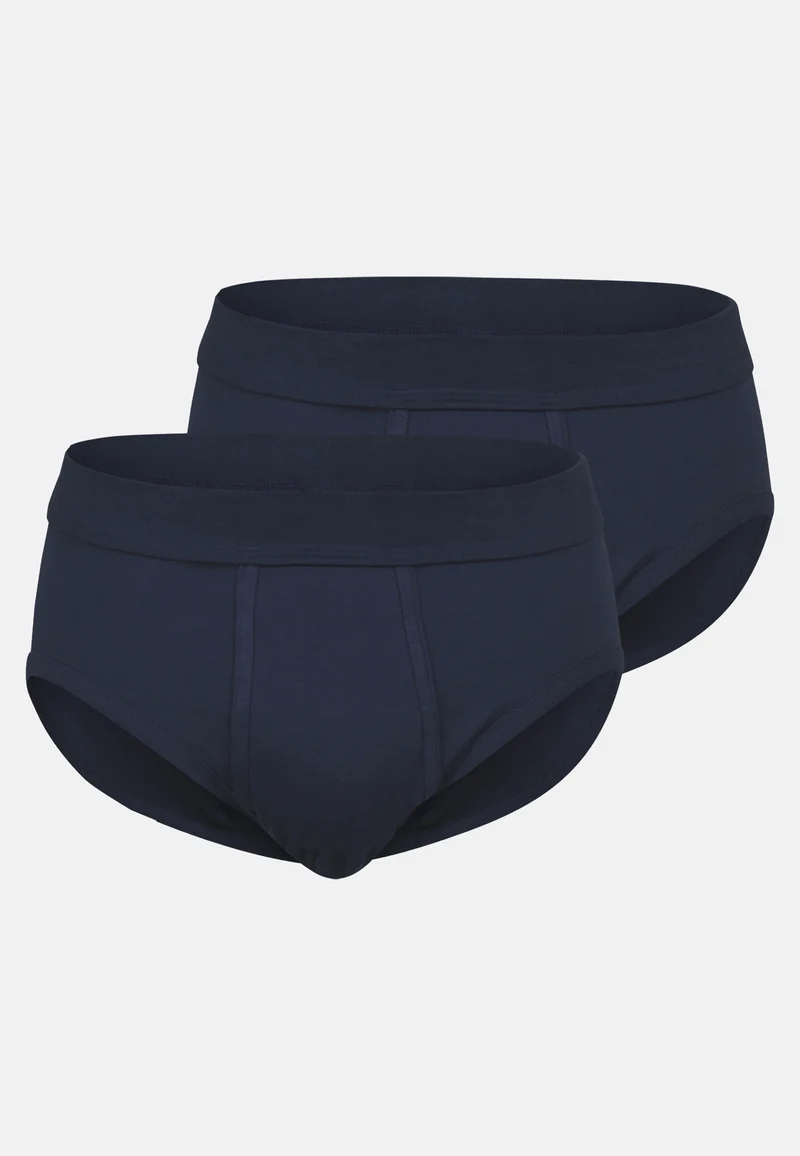 GÖTZBURG Slip, Eingriff 2er Pack blau-dunkel-uni