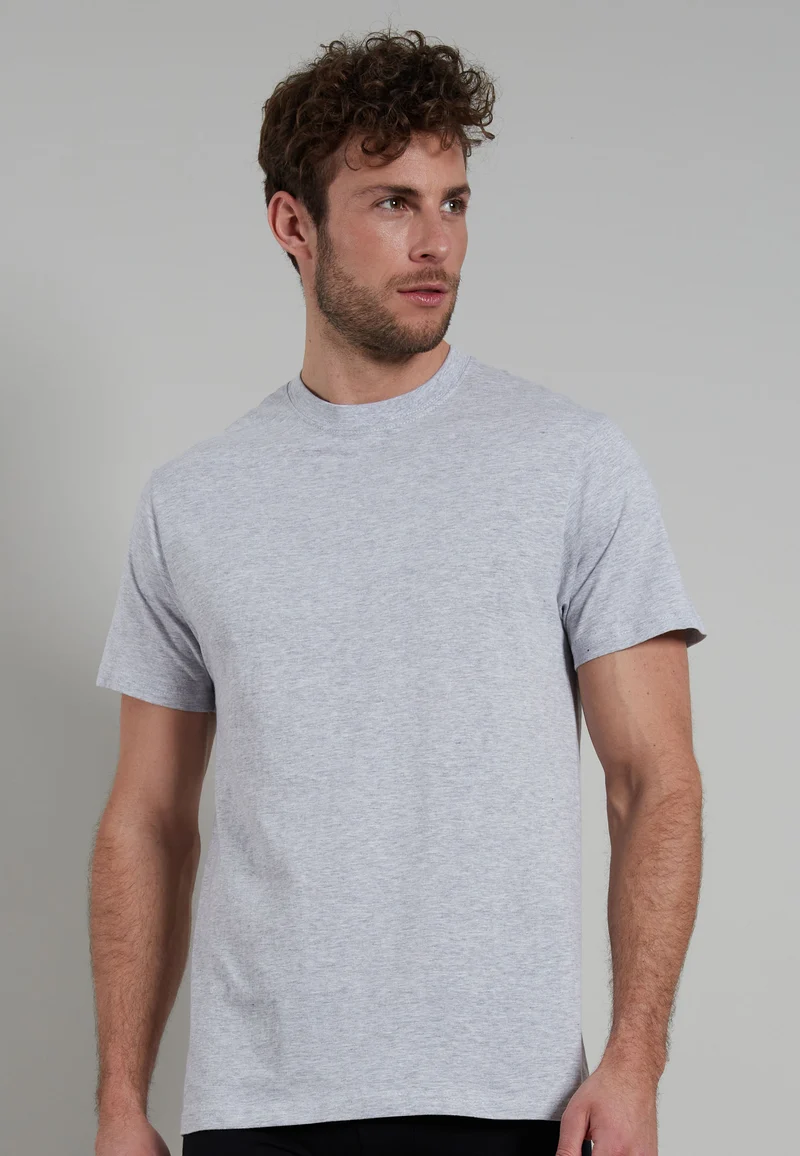 GÖTZBURG Shirt, 1/2, Rundhals 2er Pack grau-mittel-melange