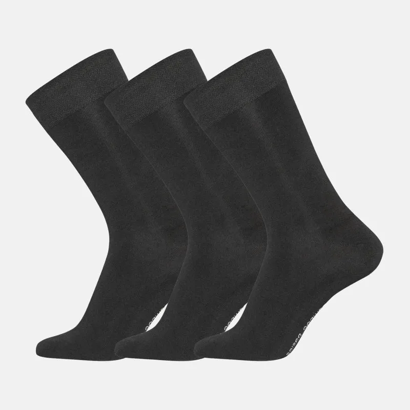 3er Pack Schwarze Bambussocken