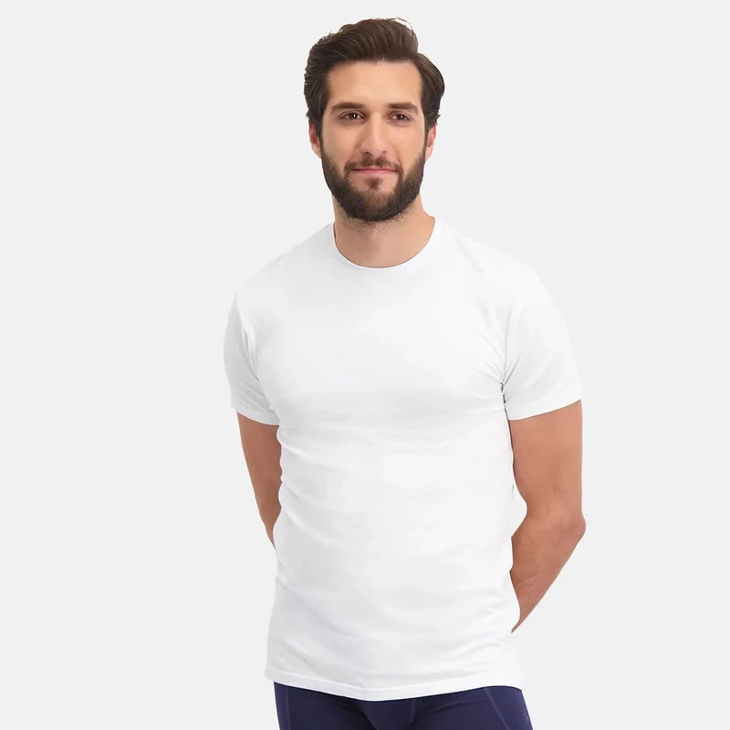 2er-Pack Weißes Bambus-T-Shirt