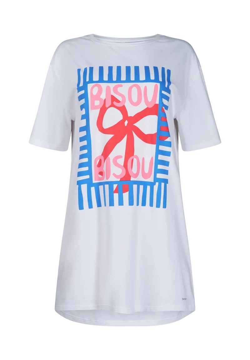 Night In Skiny 02 Sleepshirt short sleeve | white 087255-080500