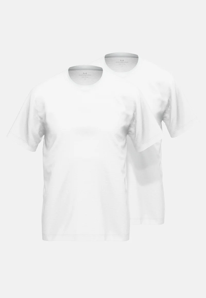 GÖTZBURG Shirt, 1/2, Rundhals 2er Pack weiss