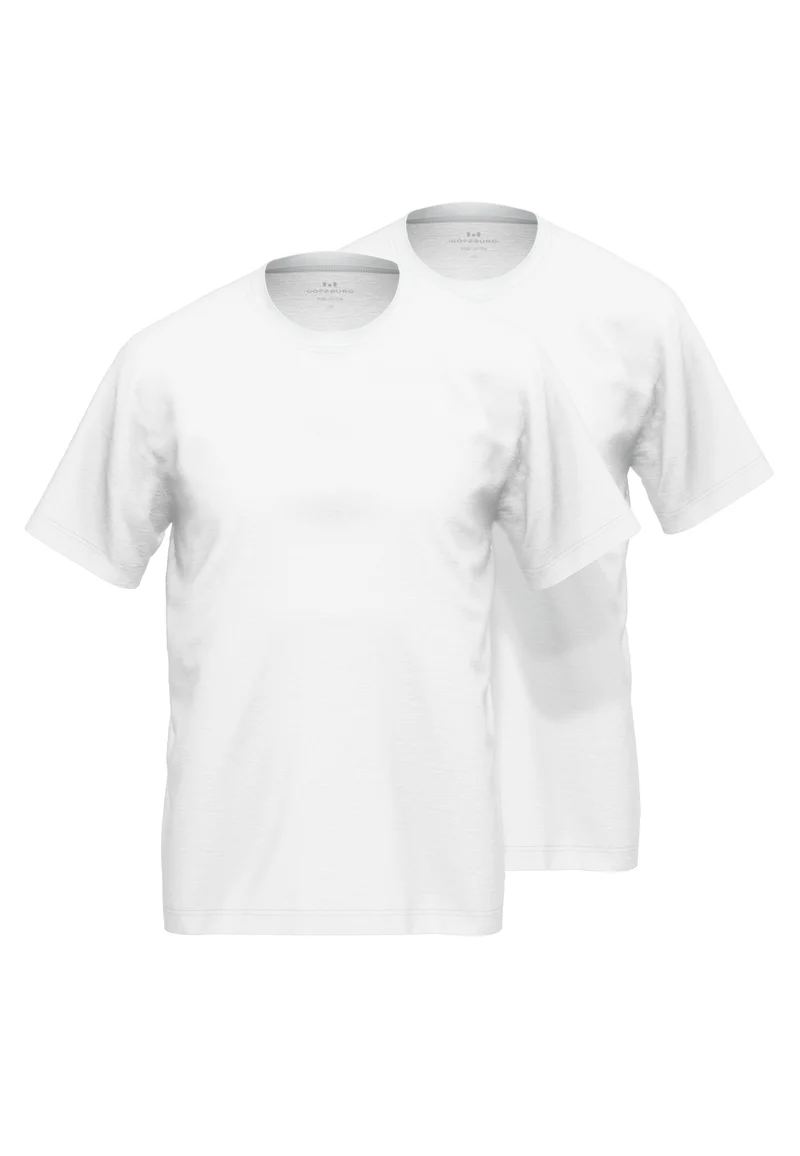 GÖTZBURG Shirt, 1/2, Rundhals 2er Pack weiss