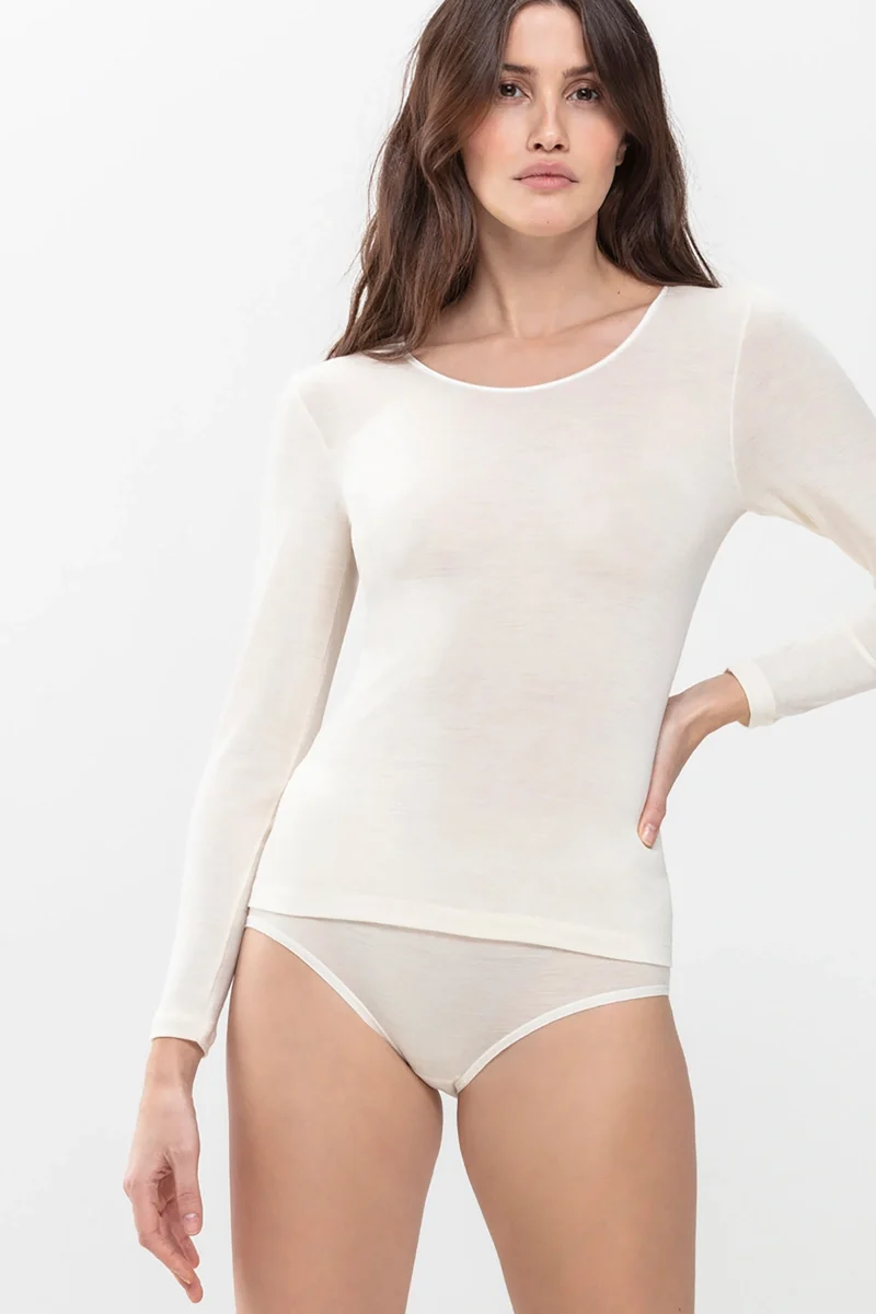 Shirt, langarm, O-Neck, EXQUISITE