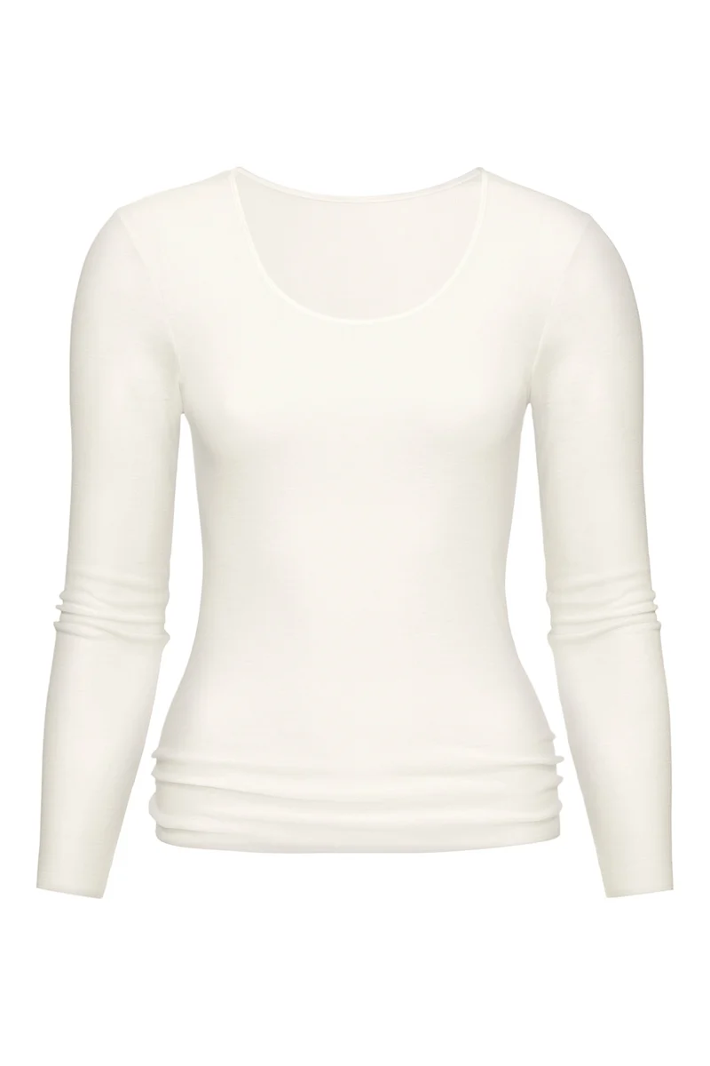Shirt, langarm, O-Neck, EXQUISITE