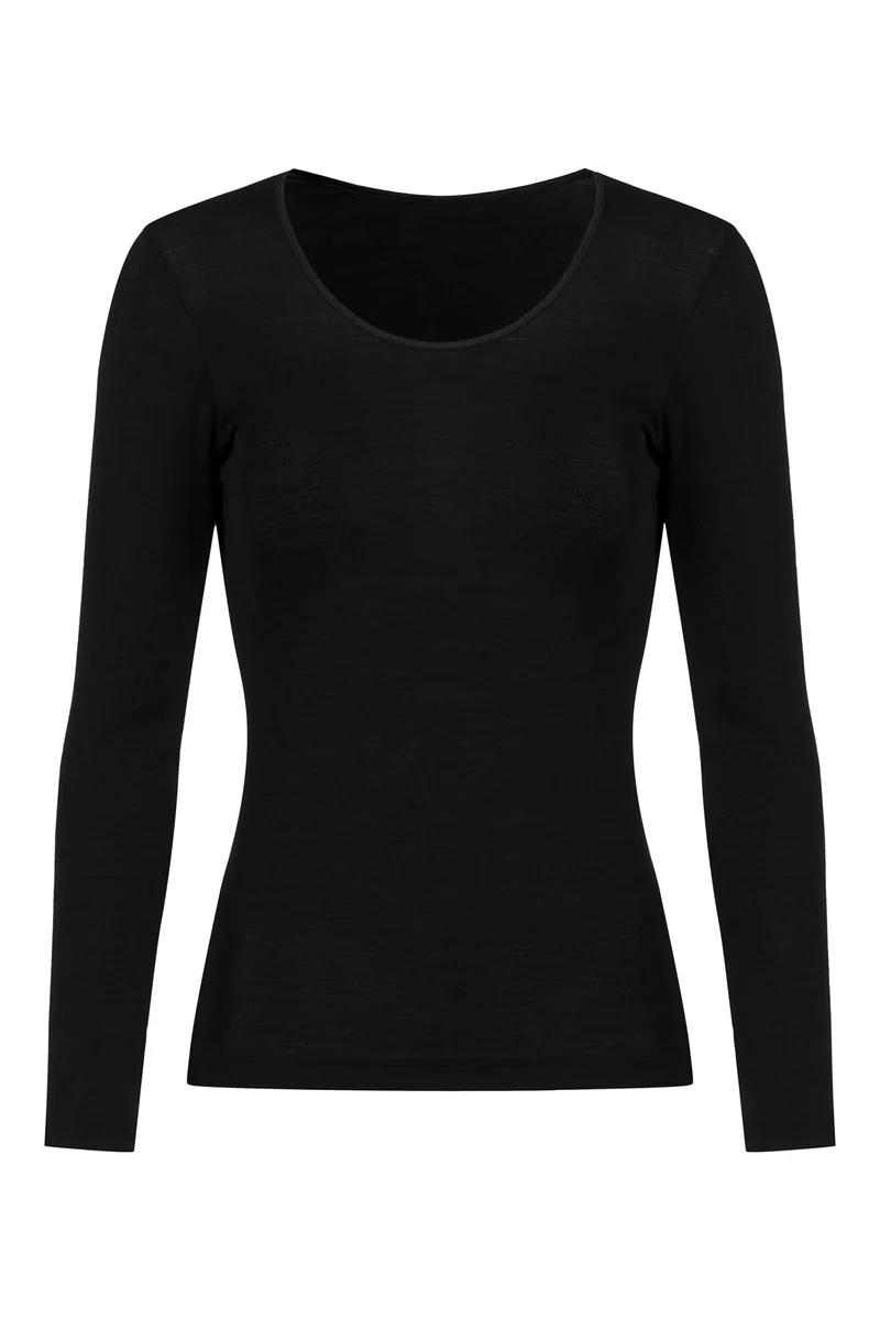 Shirt, langarm, O-Neck, EXQUISITE