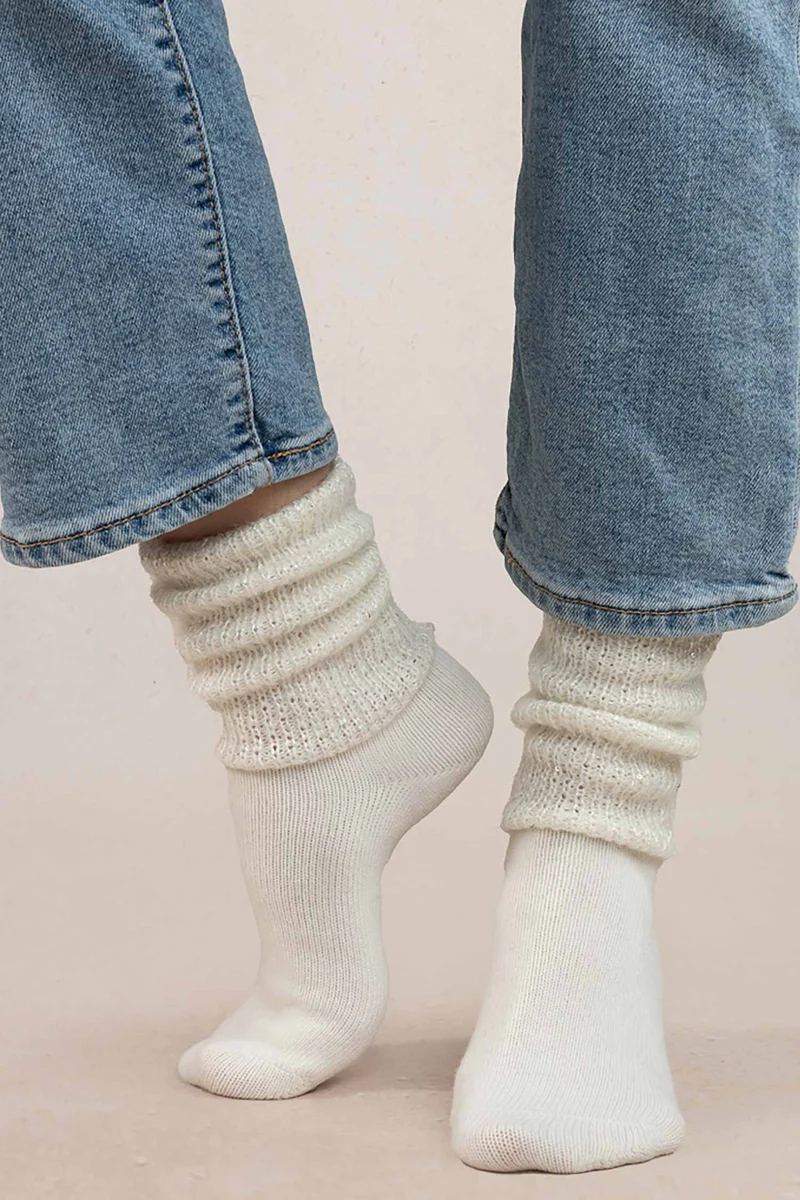 Kaschmir-Damensocken Cachemier SEQUINS