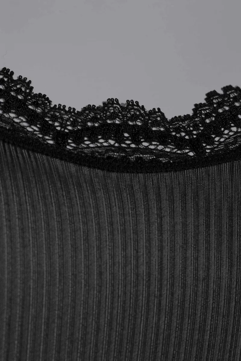 Tank-Top mit „Dentelle de Calais®“-Spitze, PURE SILK