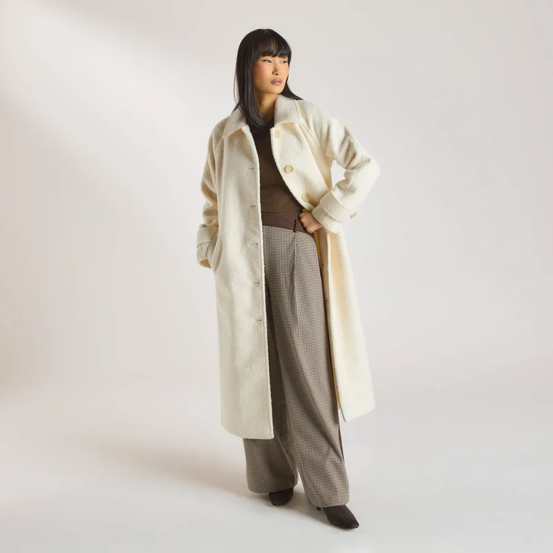 Shearling Coat - Cream