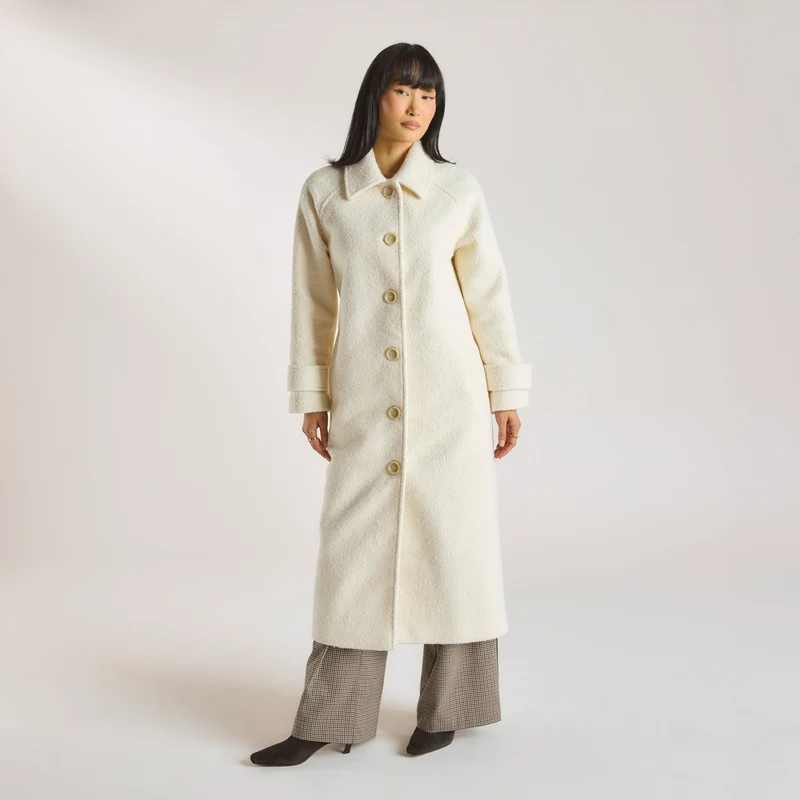 Shearling Coat - Cream