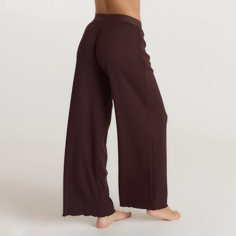 Soft Waffle Pyjama Bottoms - Dark Chocolate