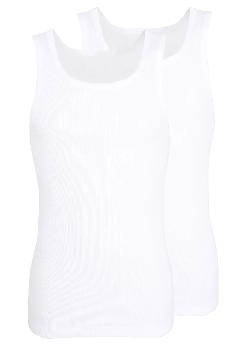 TOM TAILOR Tanktop 2er Pack weiss