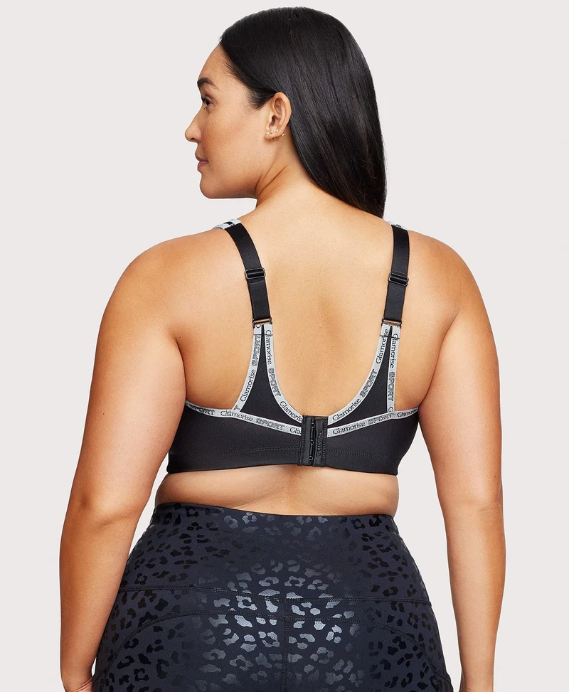 No-Bounce Camisole Sports Bra Black