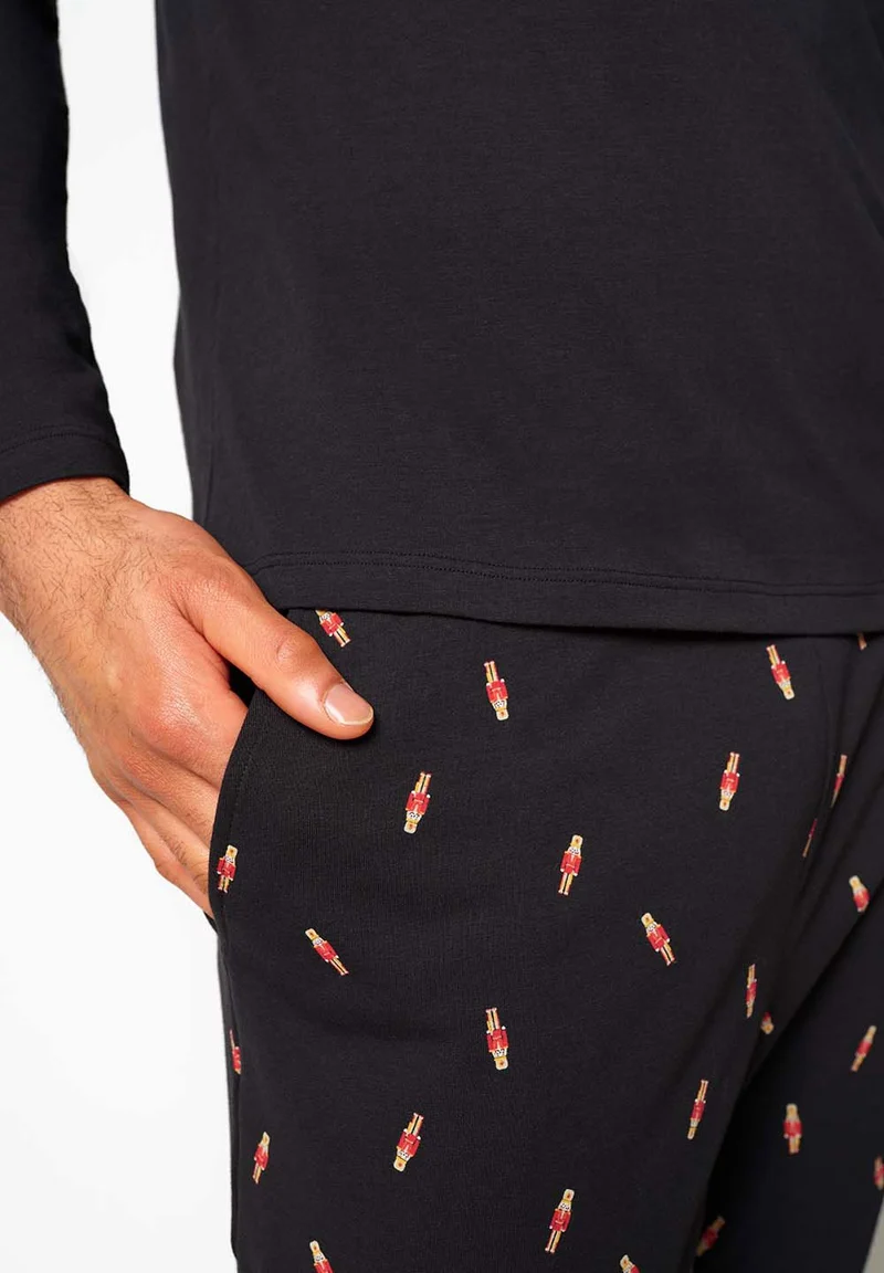 Slumberline Pyjama long | black 087001-087665