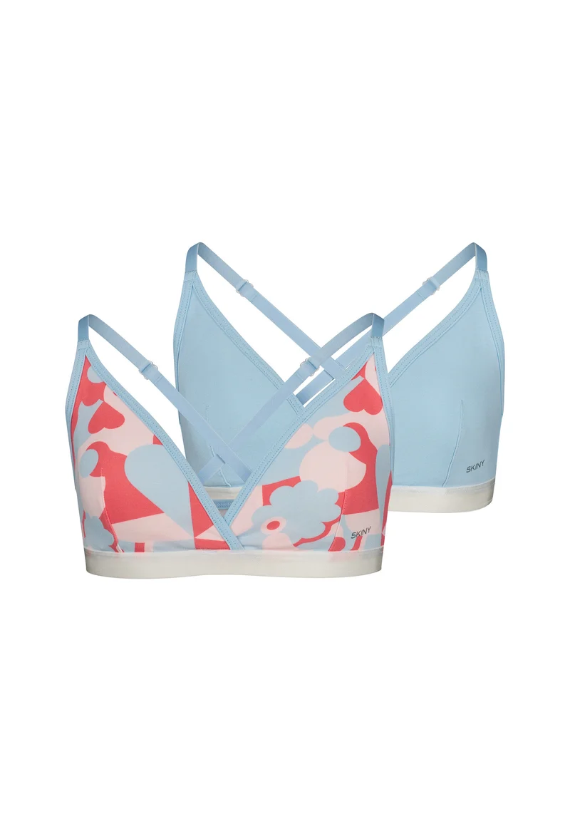 Cotton Elastic Girls crop top remov. pads 2 pack | bloom selection 030077-08S852