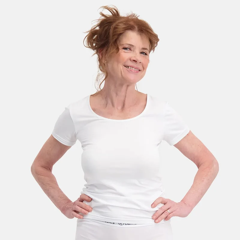 2er-Pack Weißes Bambus-T-Shirt