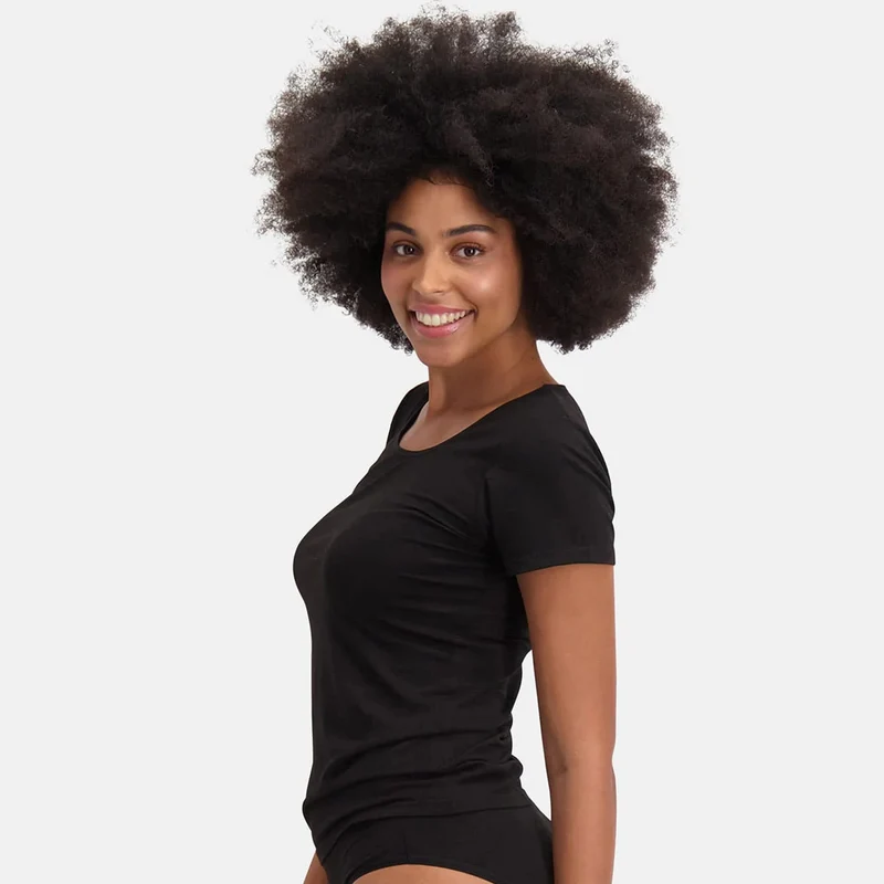 2er-Pack Schwarzes Bambus-T-Shirt