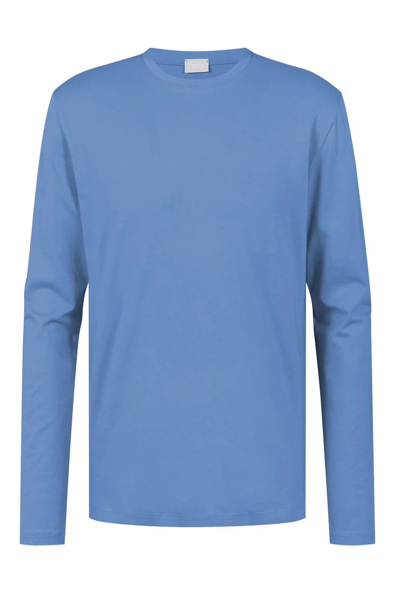 Shirt, langarm, Rundhals, RELAX, in Saison-Farbe recent blue