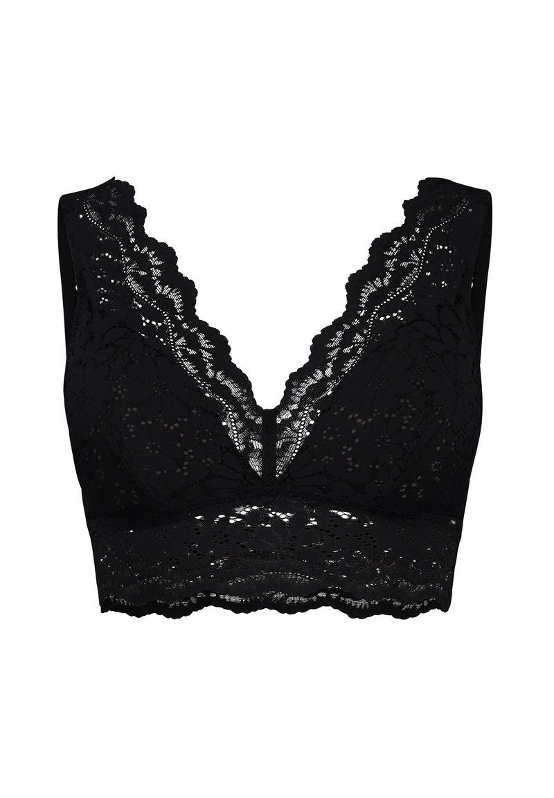 Wonderfulace Crop top remov. pads | black 082902-087665