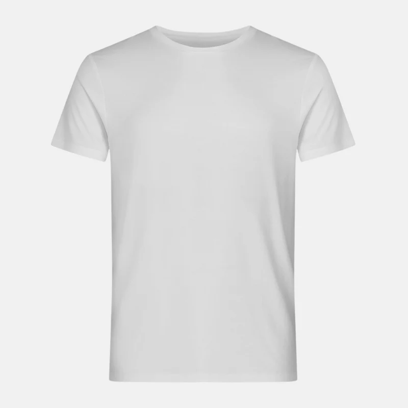 2er-Pack weiße Slim Fit Bambus-T-Shirts