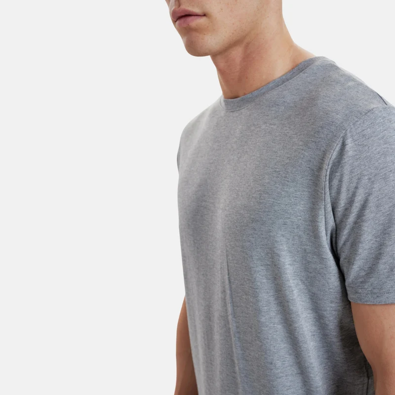 Graues Bambus-T-Shirt