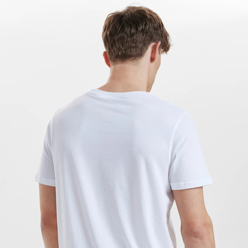Weißes Bambus-T-Shirt