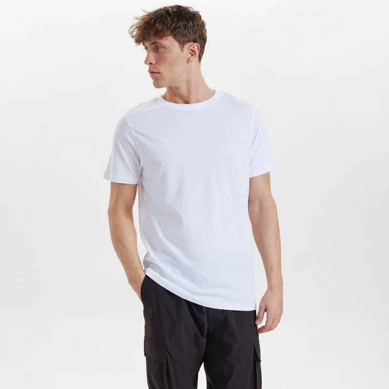 Weißes Bambus-T-Shirt
