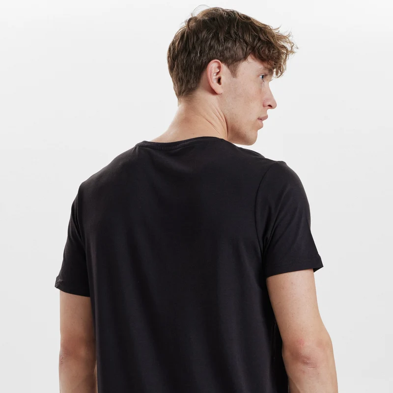 Schwarzes Bambus-T-Shirt