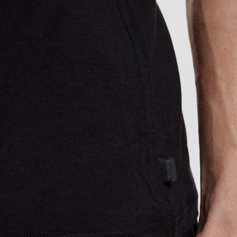 Schwarzes Bambus-T-Shirt