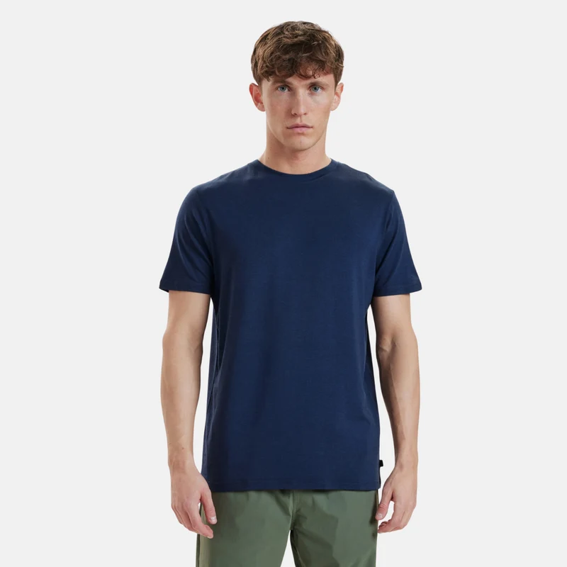 Blaues Bambus-T-Shirt
