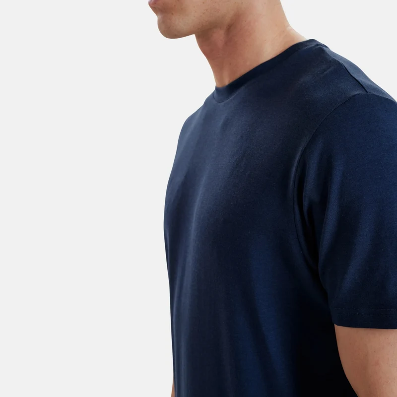 Blaues Bambus-T-Shirt