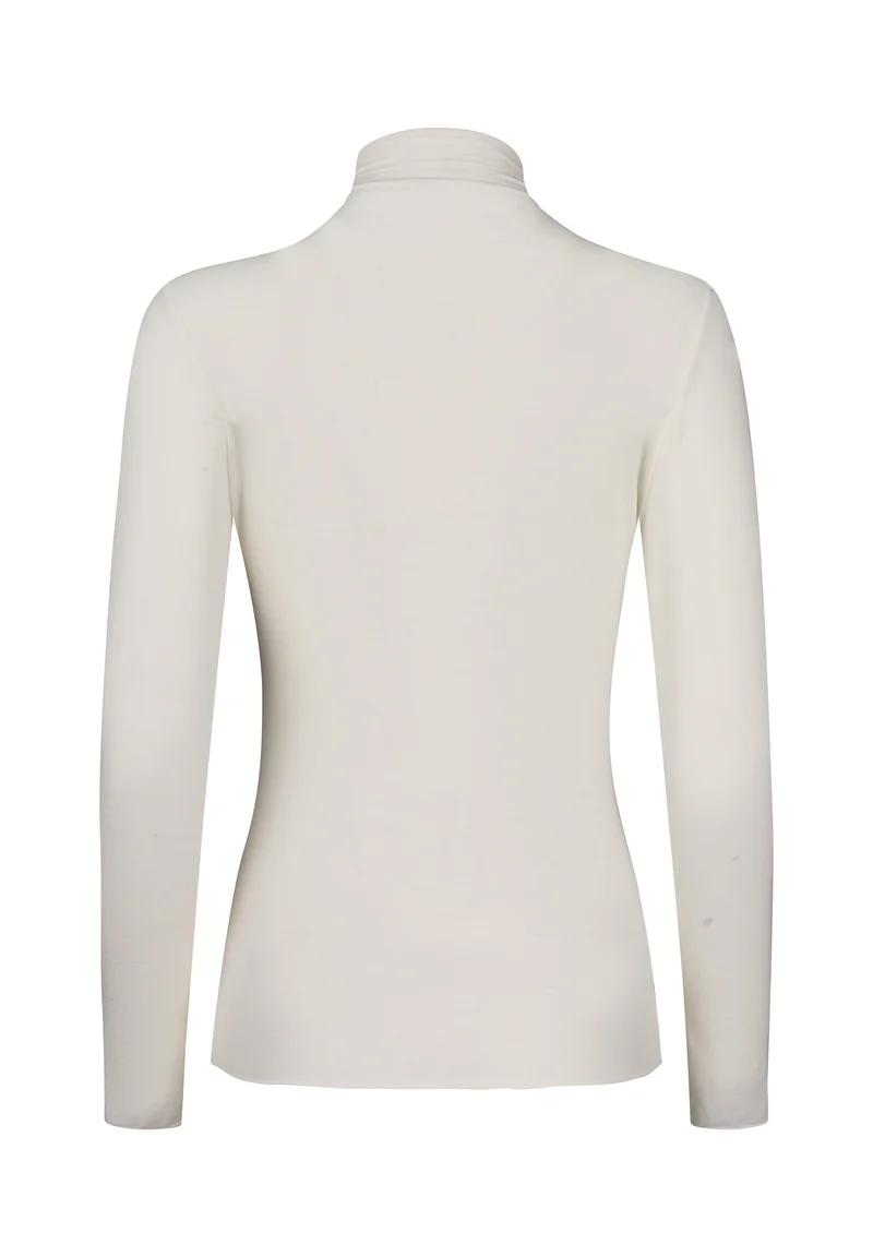 CashmereDeluxe Turtle-Neck Shirt | ivory 087827-087608