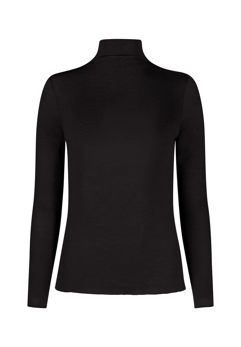 CashmereDeluxe Turtle-Neck Shirt | black 087827-087665