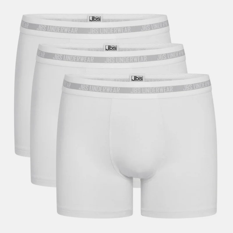 3er-Pack weiße Bambus-Unterhosen