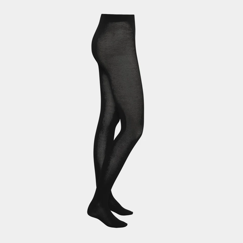 Schwarze Strumpfhose aus Bambus