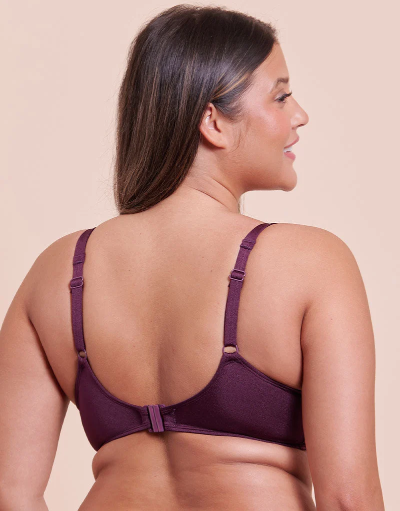 Curvy Kate Beach Bliss Scooped Balcony Bikini Top Mulberry Purple