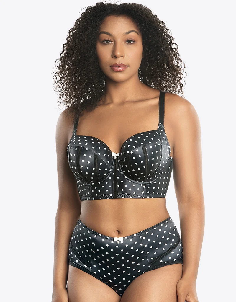 Parfait Charlotte High Waist Brief Black Dot