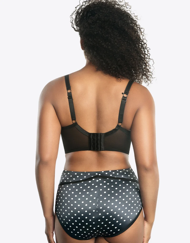 Parfait Charlotte High Waist Brief Black Dot