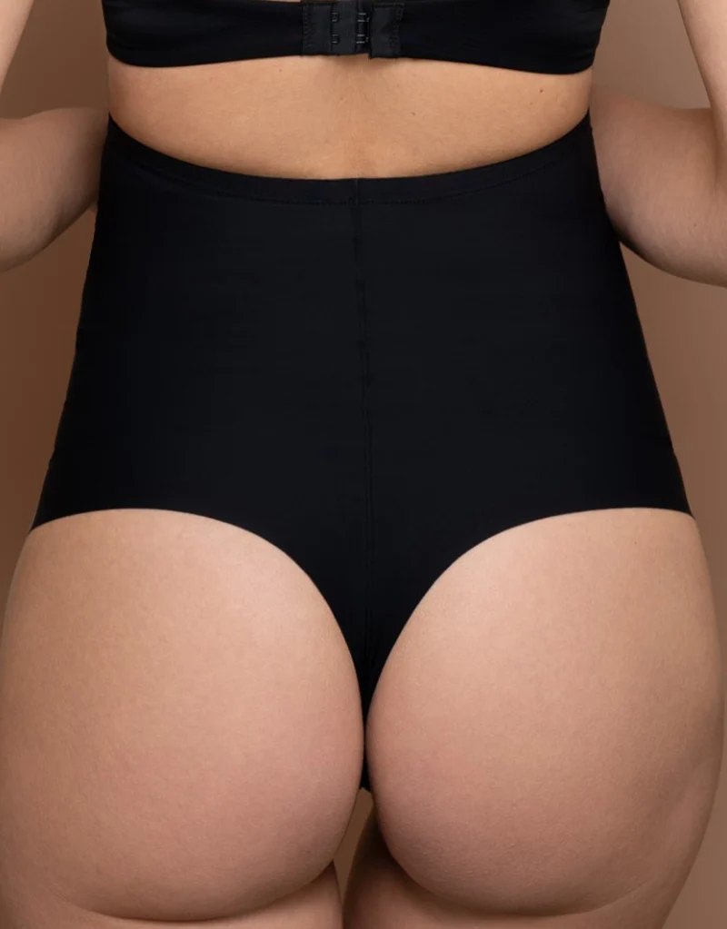 Bye Bra Sculpting High Waist Thong Black